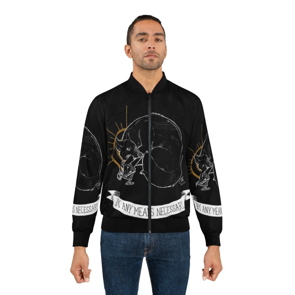 Coyote folk punk survival bomber jacket - Lifestyle