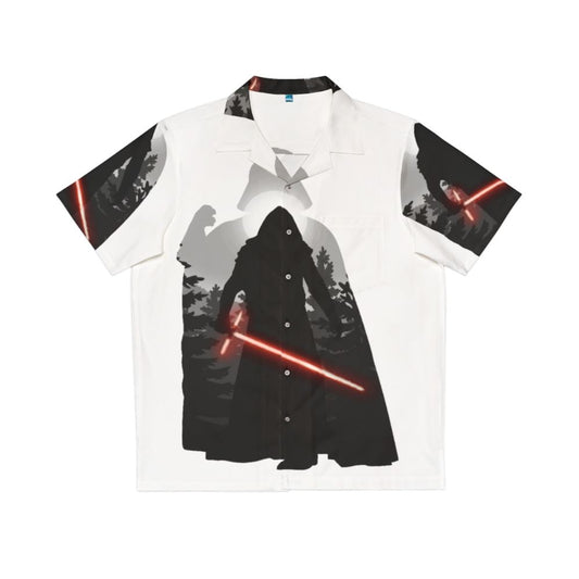 Star Wars-themed Hawaiian shirt with Kylo Ren and Darth Vader design