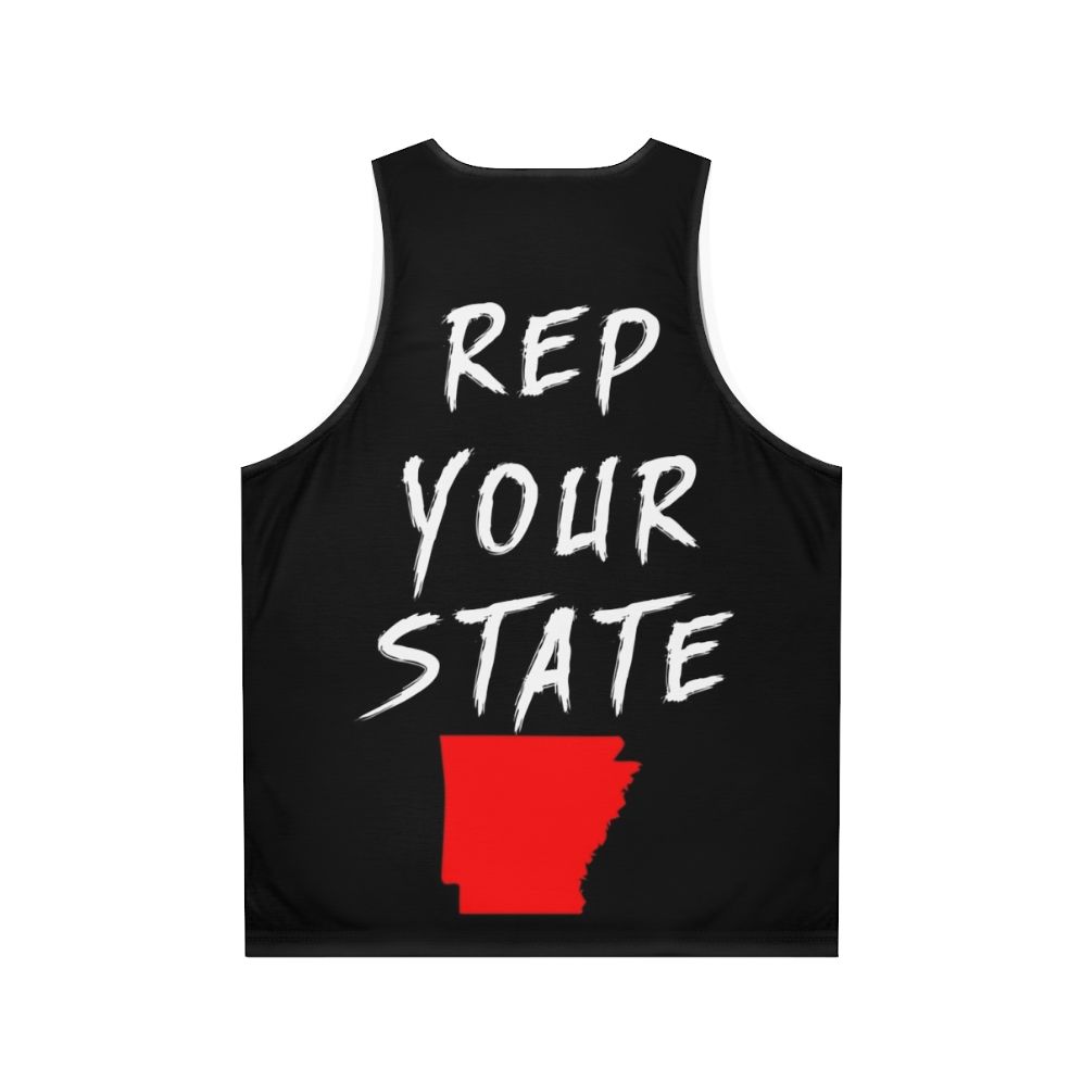 Unisex Arkansas state pride tank top - Back