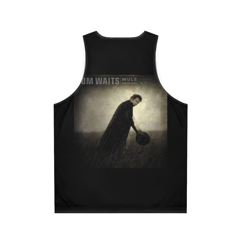 Tom Waits Mule Variations Unisex Music Collage Tank Top - Back