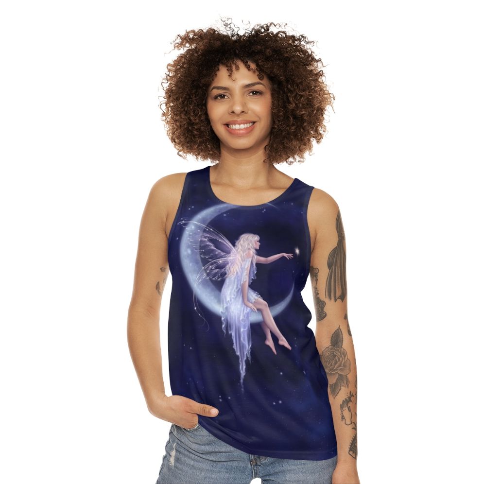 Mystical Moon Fairy Unisex Tank Top - women