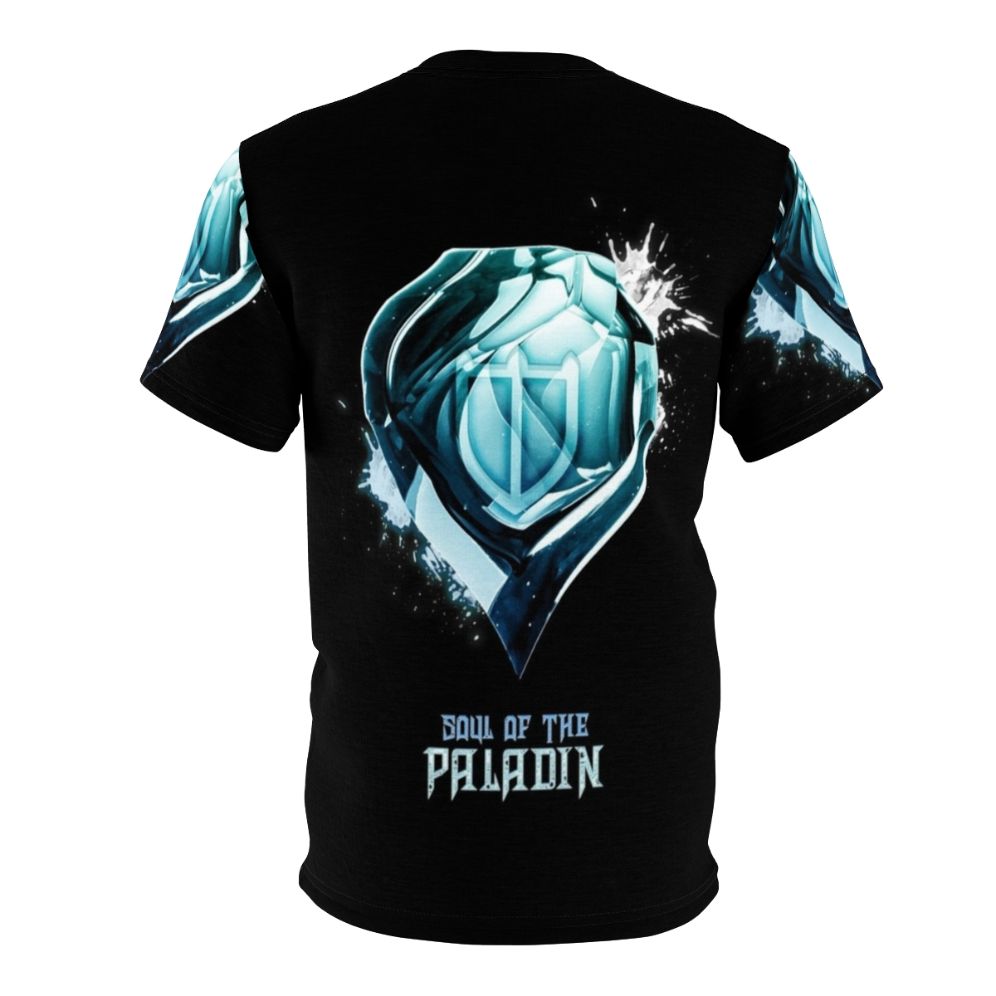 "Final Fantasy XIV Paladin Crystal Soul T-Shirt Design" - Back