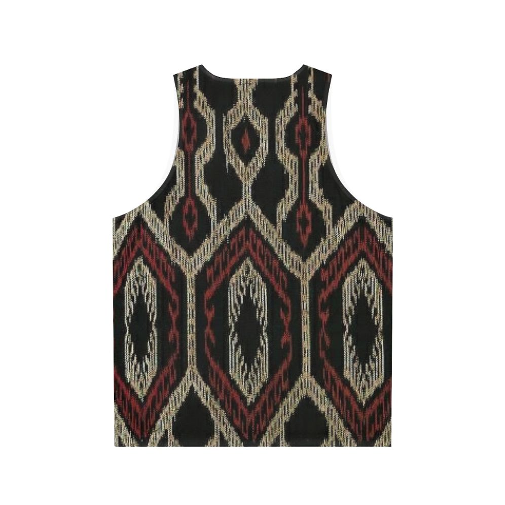 Ethnic design unisex tank top with traditional Filipino cultural patterns - Back