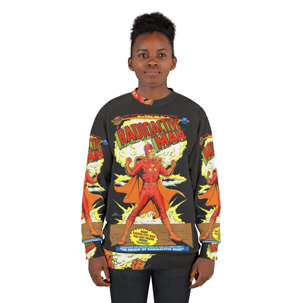 Radioactive Man comic book x-ray design sweatshirt - women