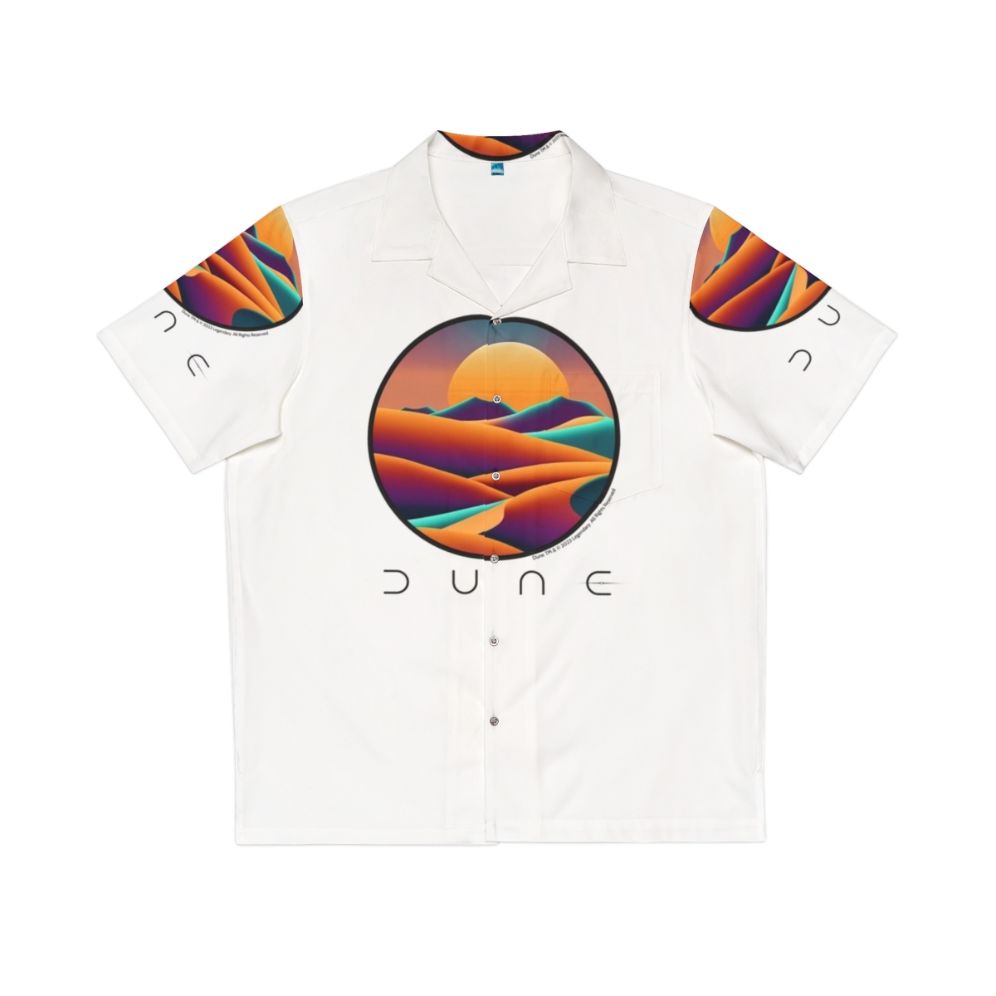 Dune landscape Hawaiian shirt featuring a desert scene