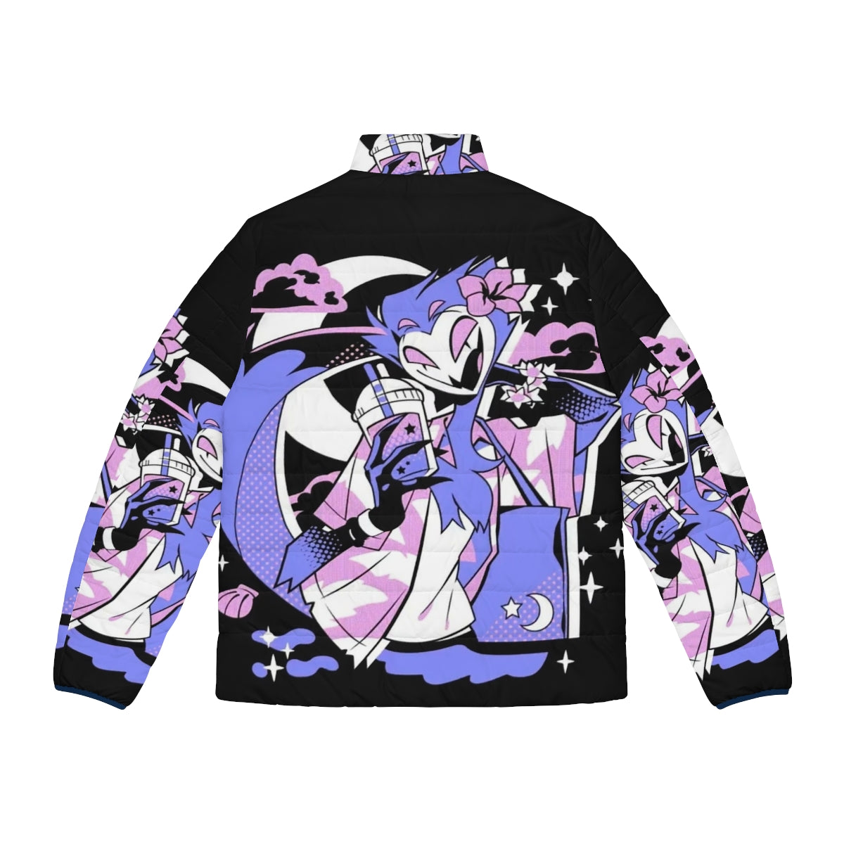 Helluva Boss Stolas Puffer Jacket - Anime Inspired Outerwear - Back