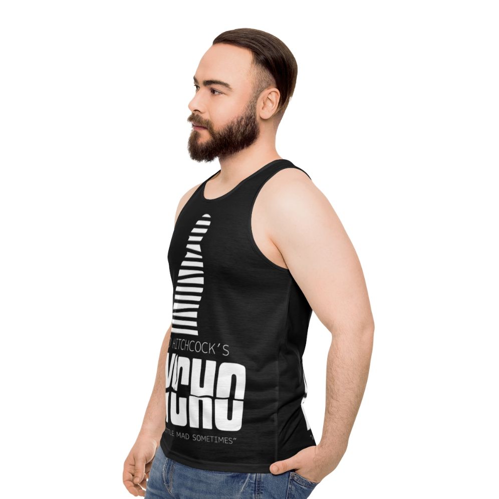 Alfred Hitchcock Psycho Unisex Tank Top - men side