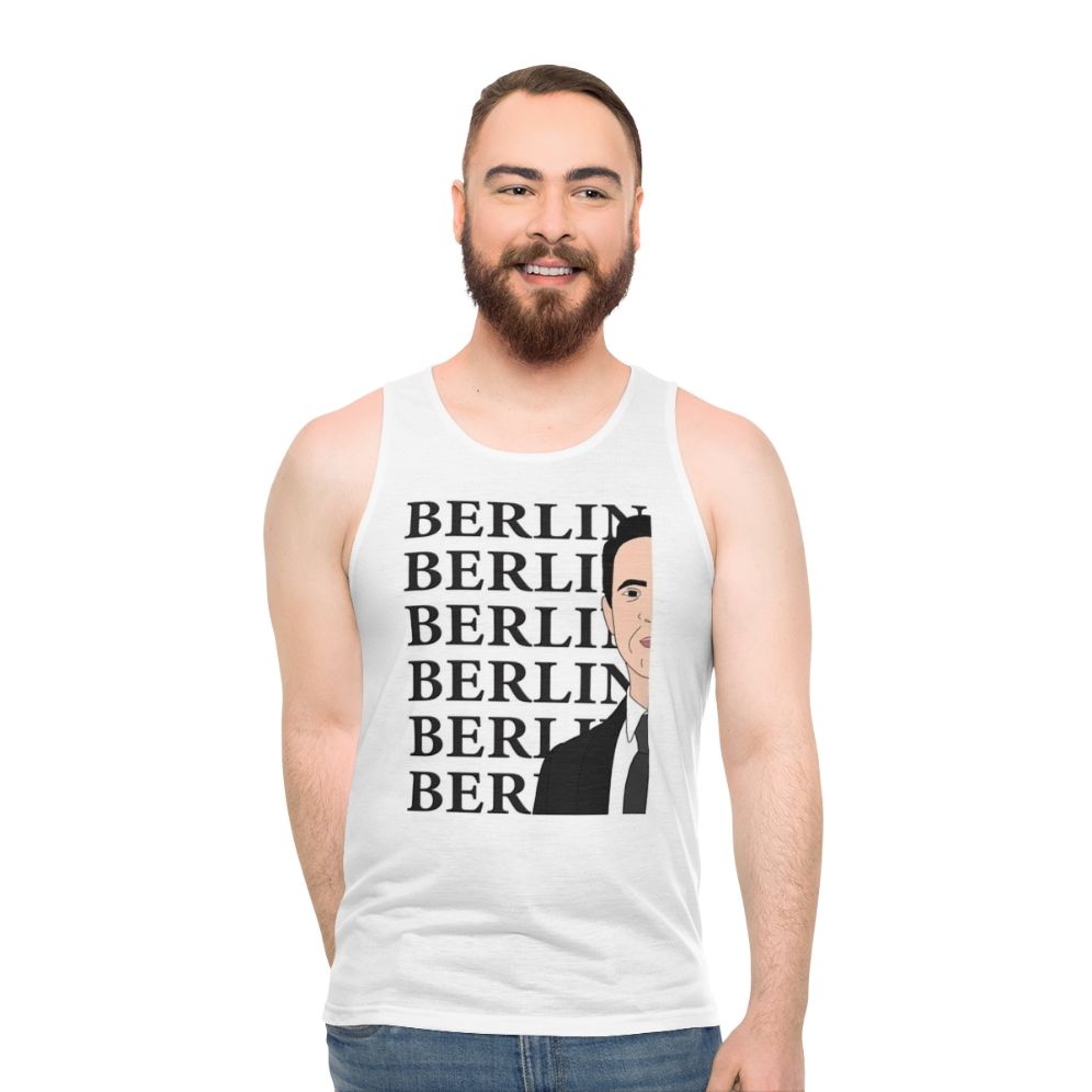 Money Heist Berlin Typography Unisex Tank Top - men