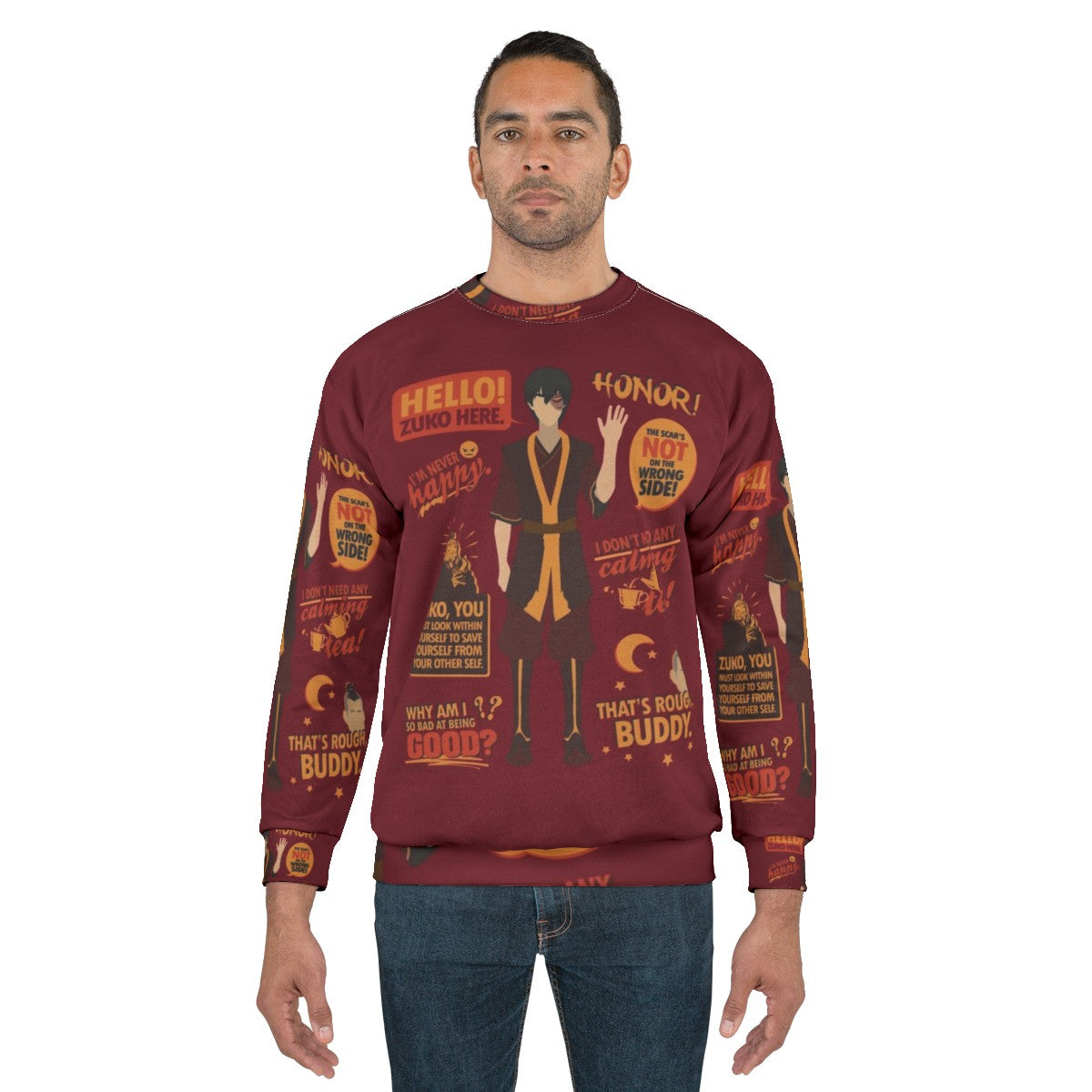 "Hello Zuko Here" Avatar The Last Airbender Sweatshirt - men