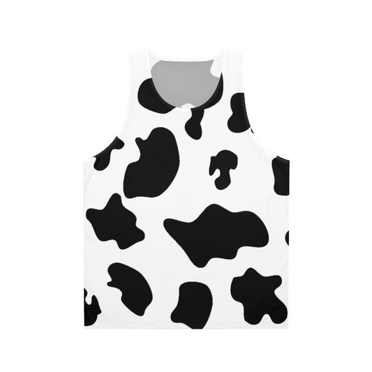 Cow print unisex tank top