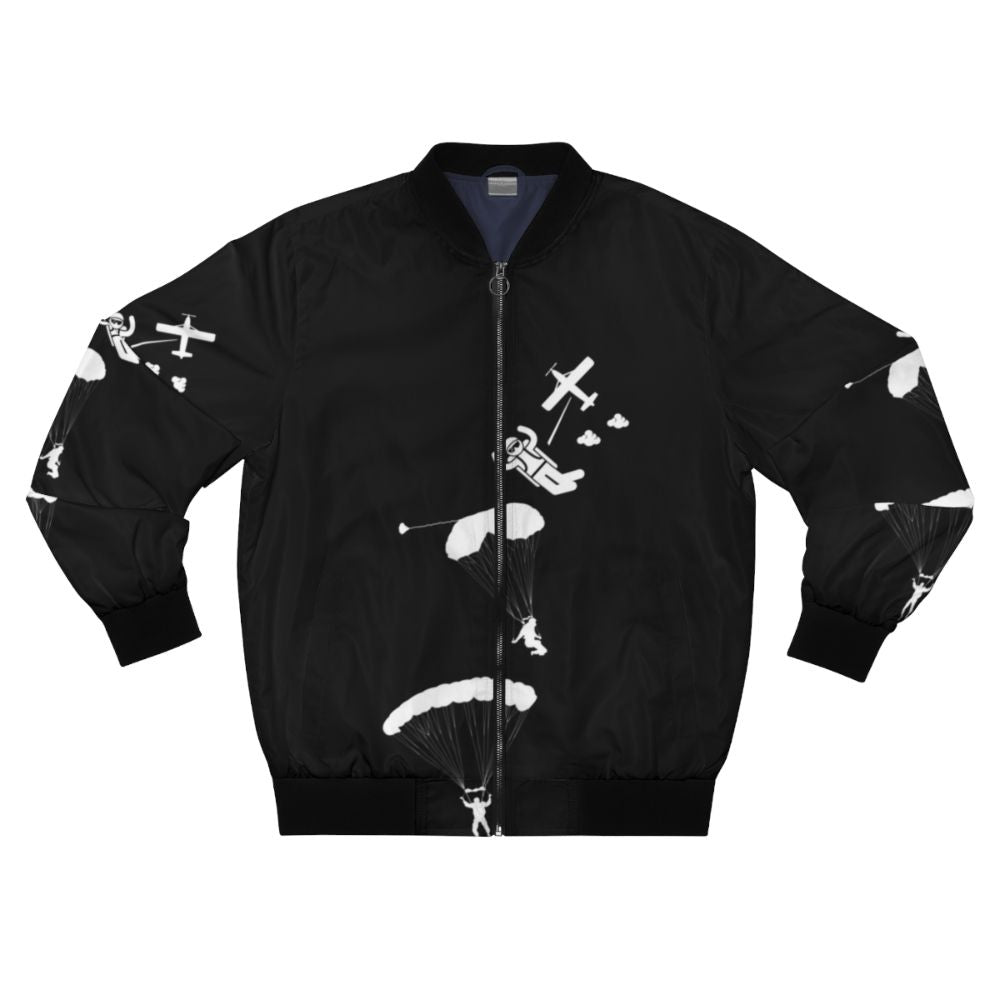 Skydiving Bomber Jacket with Parachute Design