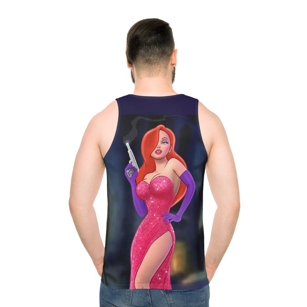 Jessica Rabbit Inspired Unisex Tank Top - men back