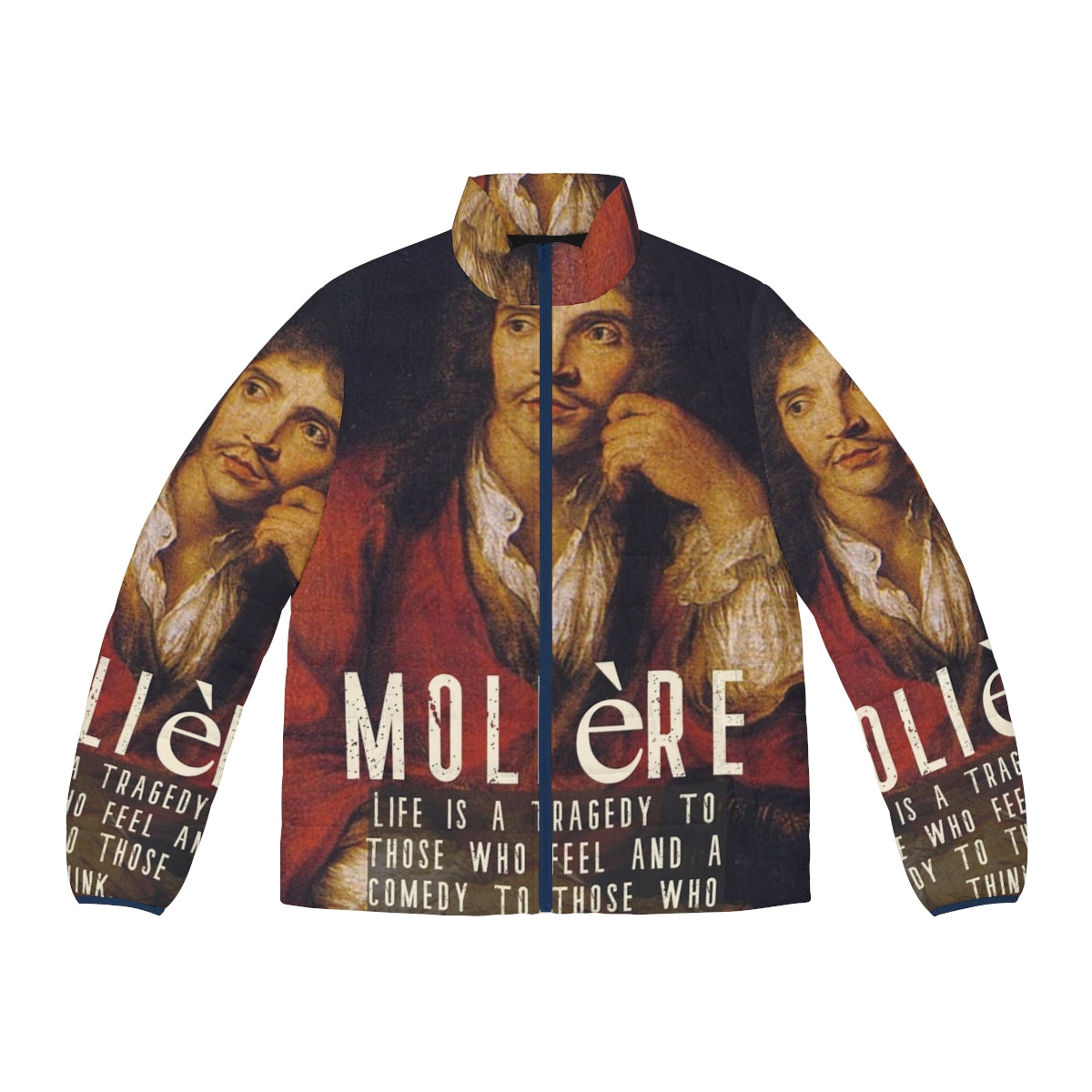 Molière Baroque Period Tragicomedy Quotes Puffer Jacket