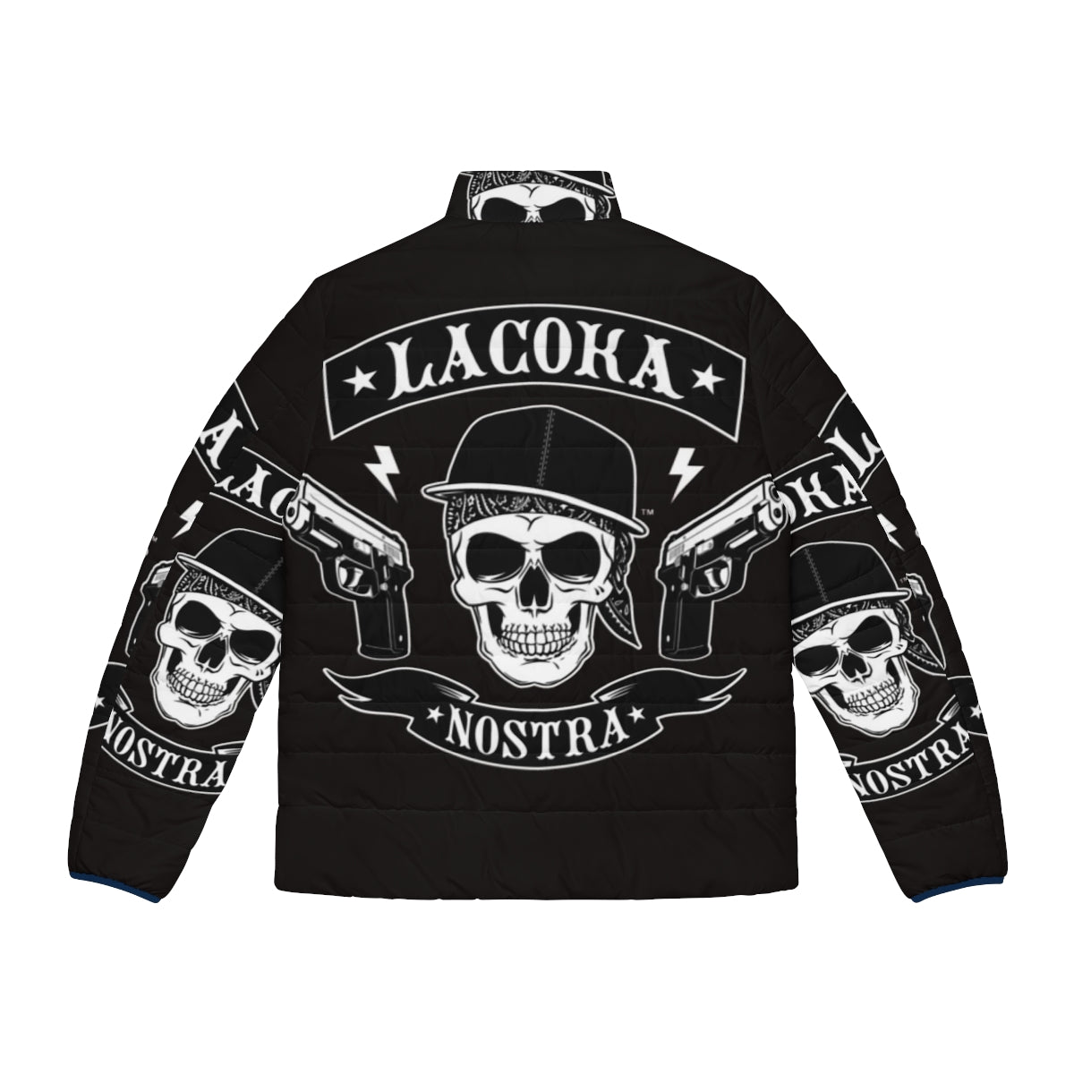 La Coka Nostra Puffer Jacket, featuring streetwear-inspired design and premium quality - Back