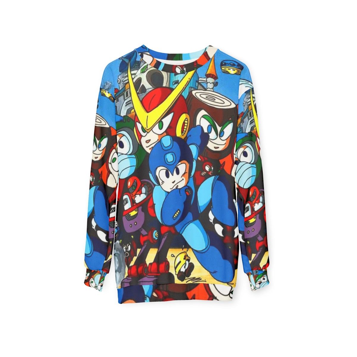 Mega Man 2 Art Sweatshirt - hanging