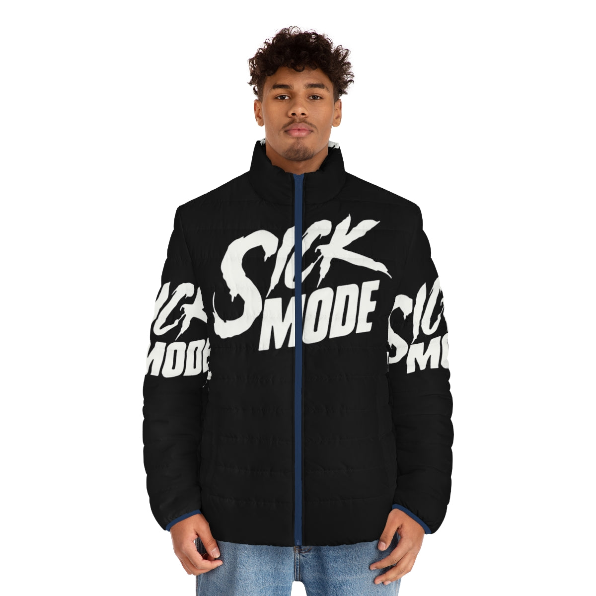 Sickmode Puffer Jacket - Stylish winter coat with hardstyle-inspired design - men front