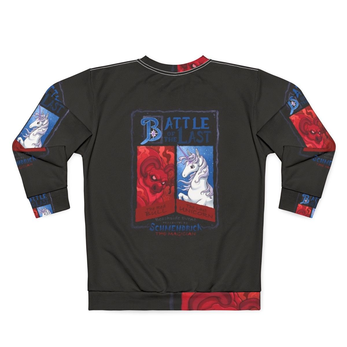 The Last Unicorn Battle Sweatshirt - 80s Fantasy Clothing - Back