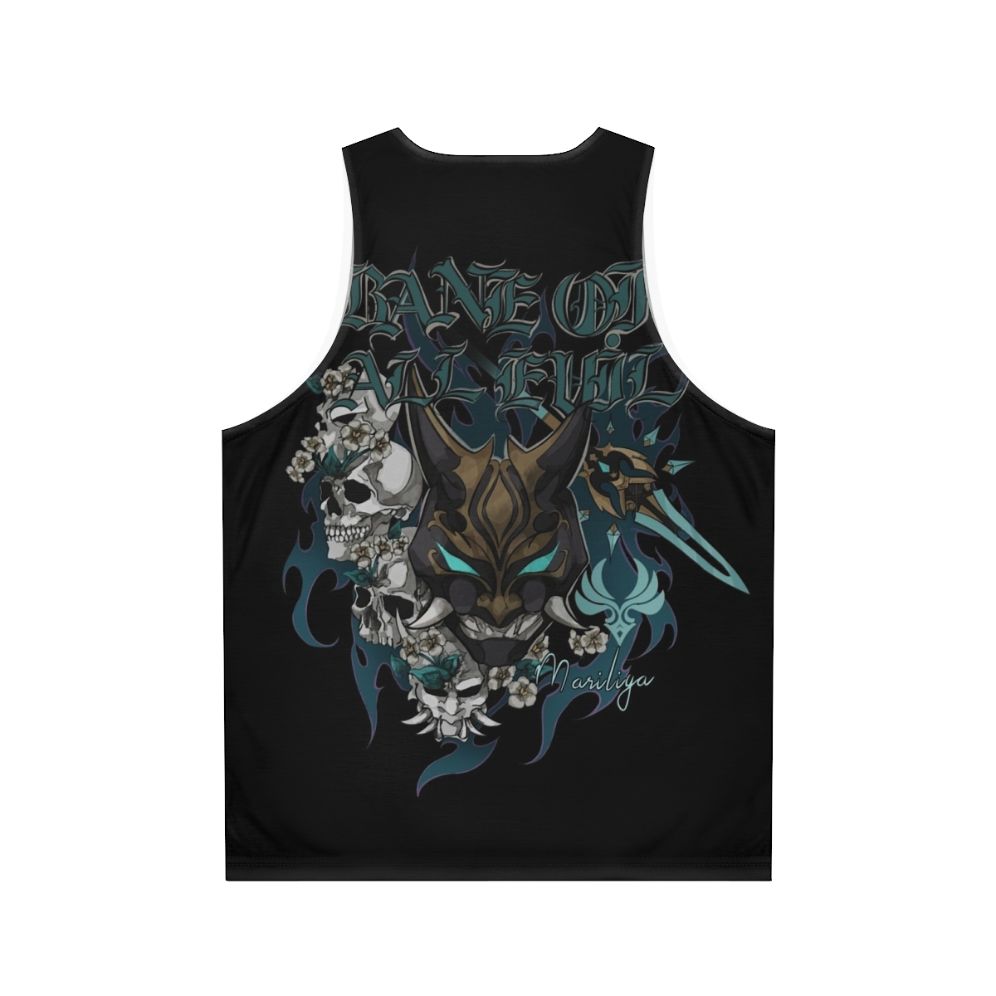 Genshin Impact inspired metal punk unisex tank top - Back