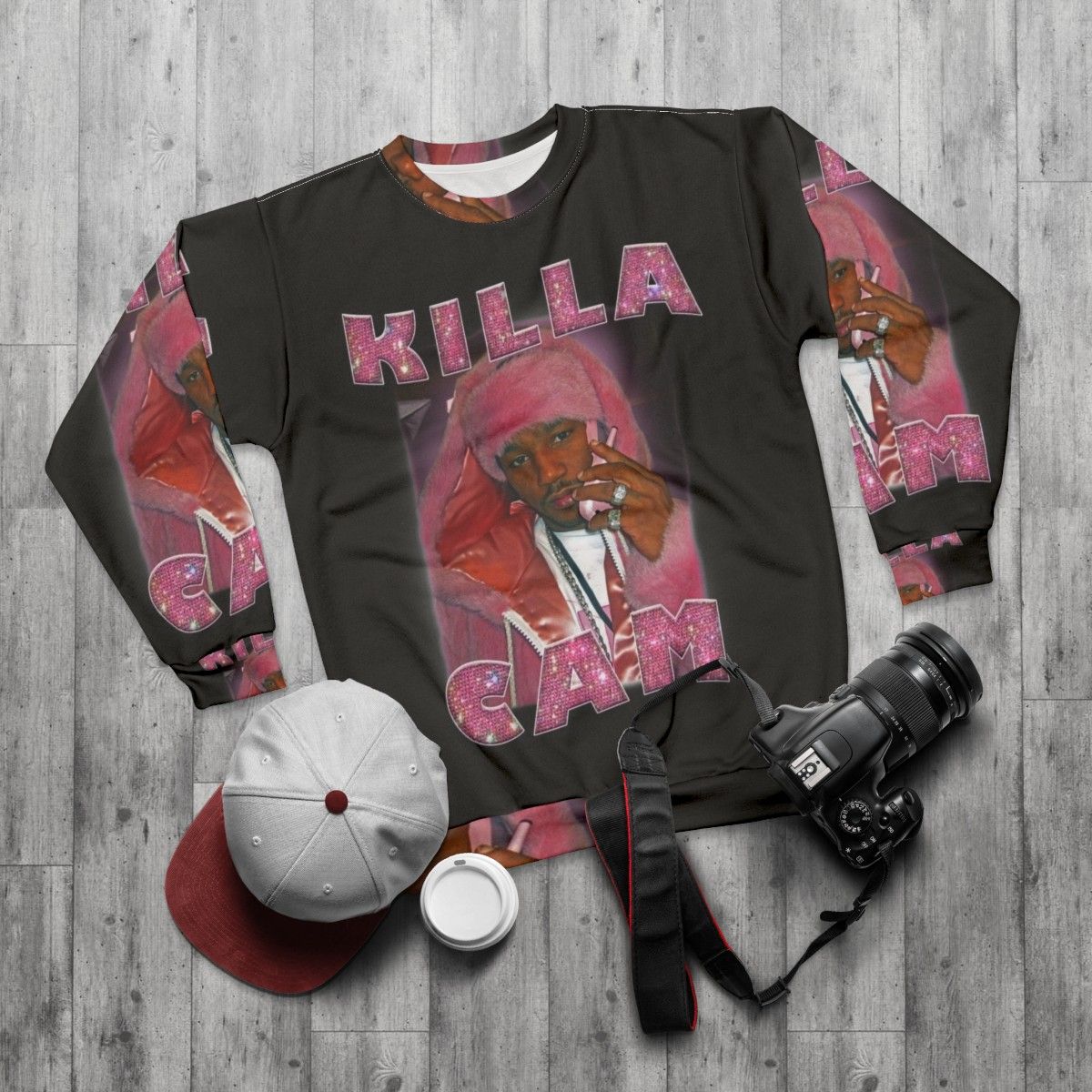 Vintage Killa Cam Bootleg Sweatshirt - flat lay