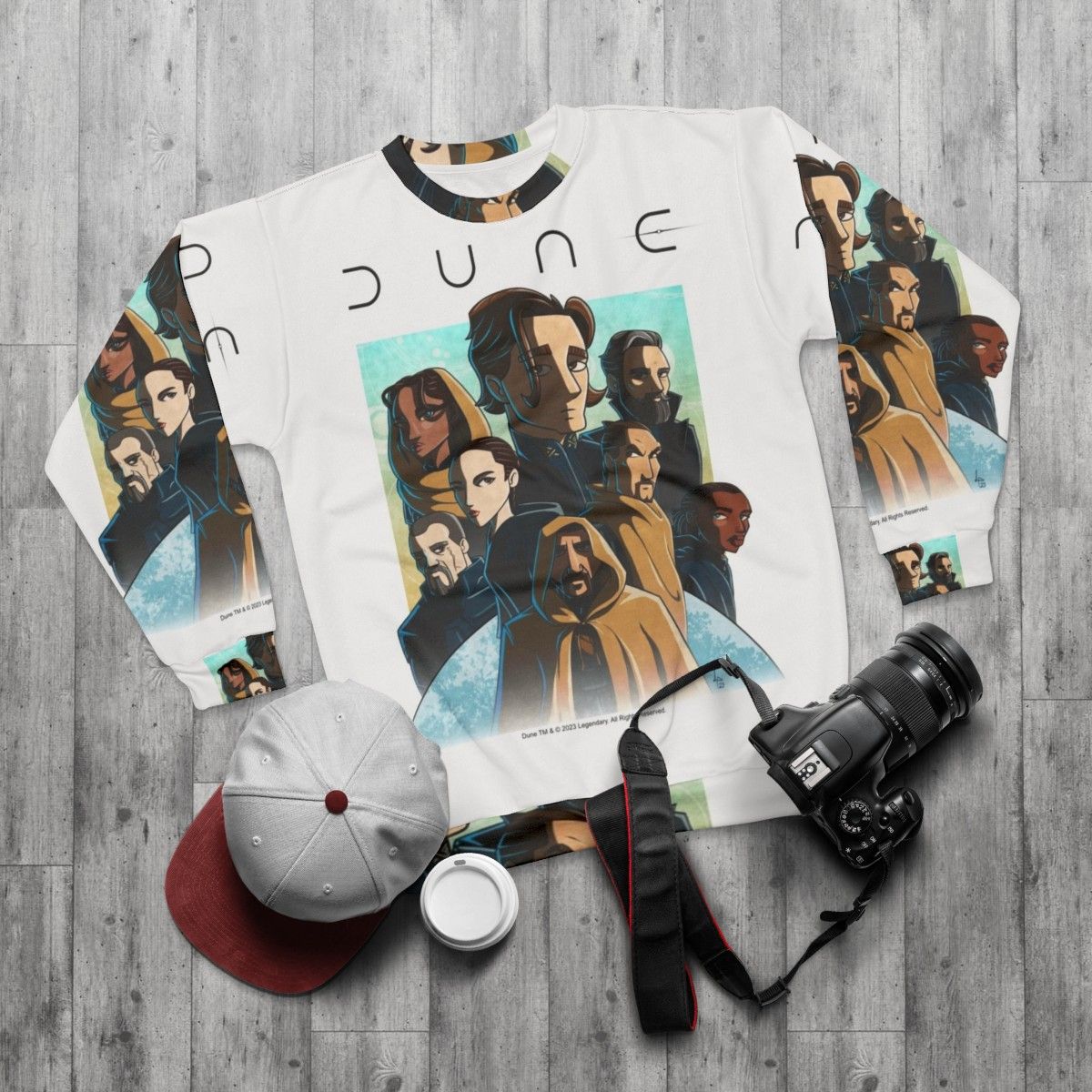 Dune 2020 movie inspired sweatshirt - flat lay