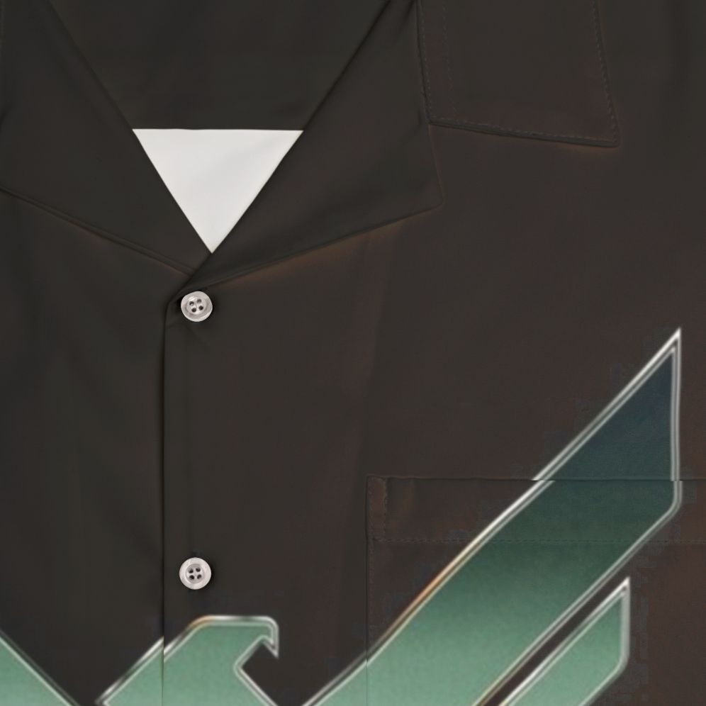 House Atreides Chrome Symbol Hawaiian Shirt featuring Dune movie design - Detail