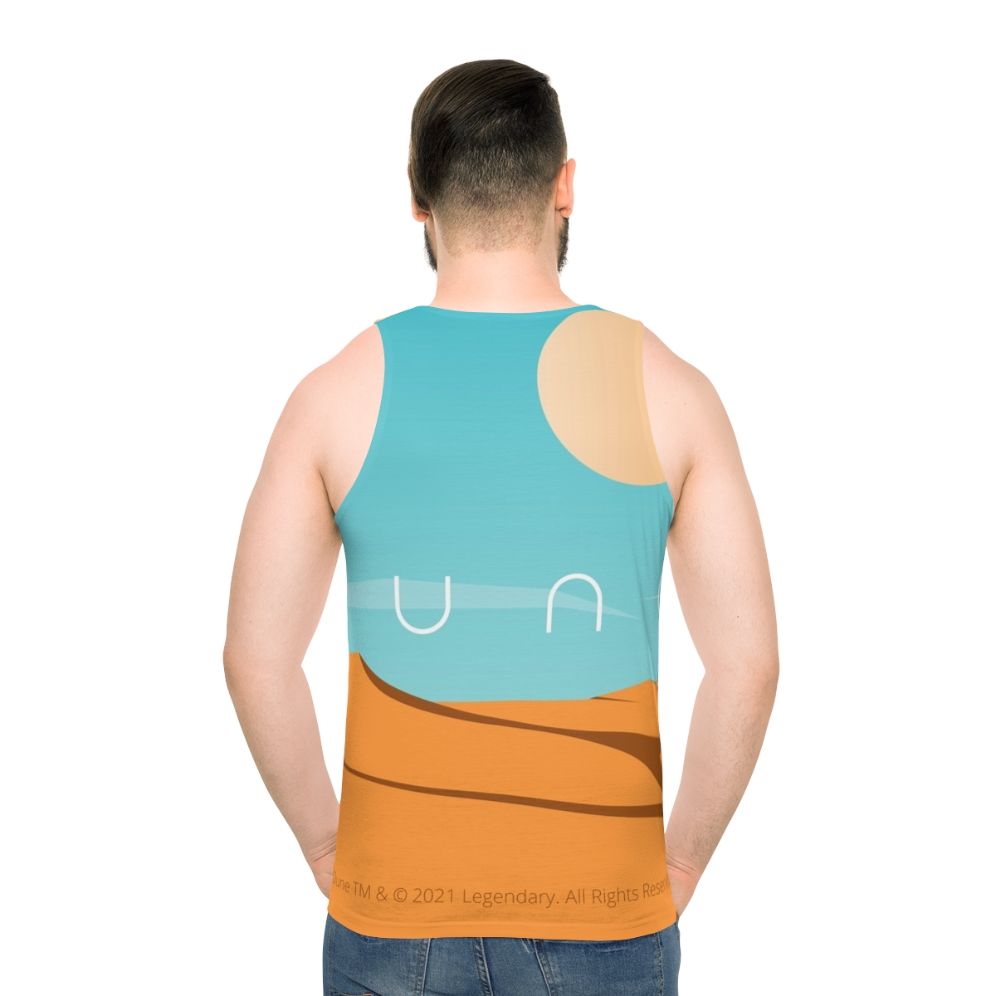 Dune movie inspired unisex tank top - men back