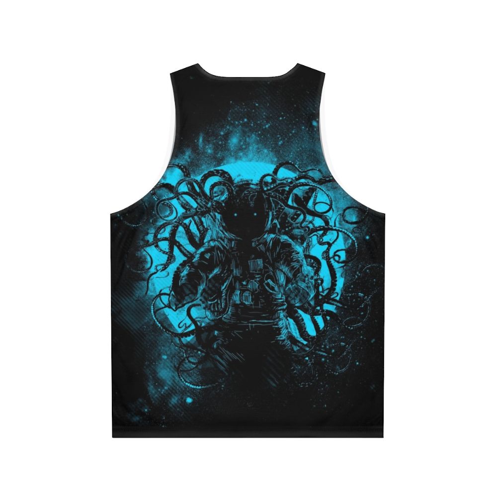 Unisex tank top with cosmic horror space monster design - Back