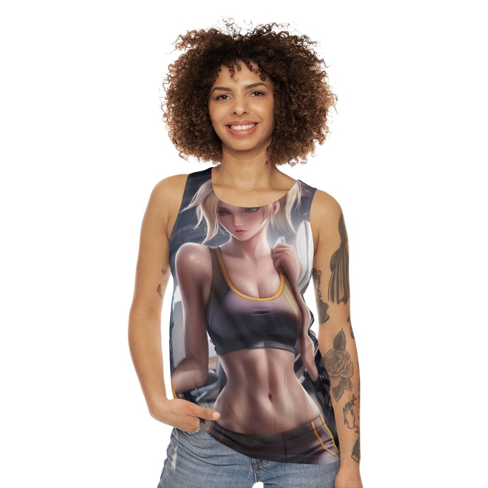 Mercy Unisex Tank Top for Fitness and Gaming - women