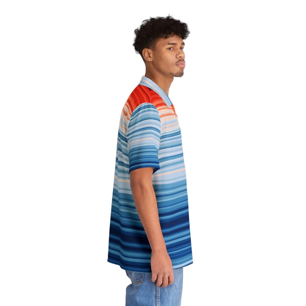 Climate Change Stripes Hawaiian Shirt - People Pight