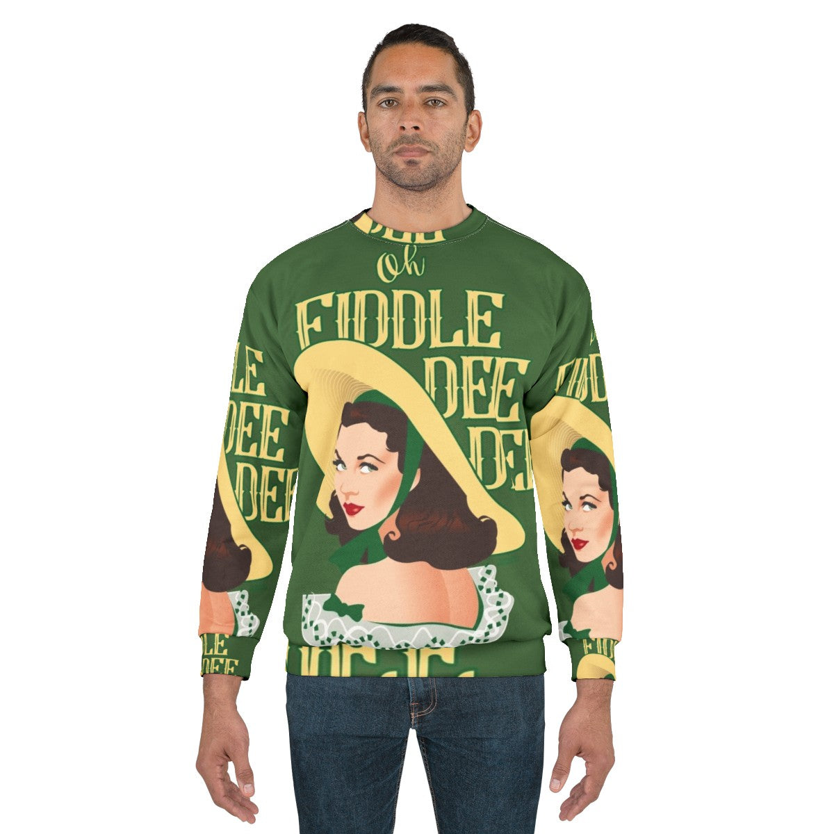 Fiddle Dee Dee Sweatshirt with Hollywood Fashion and Alejandro Mogollo Art - men