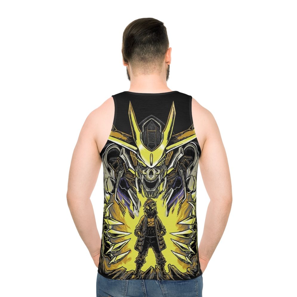 Gundam Barbatos Unisex Tank Top - men back