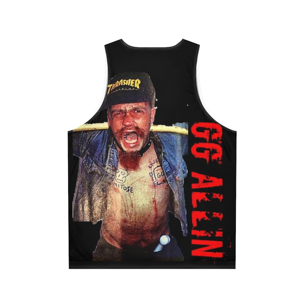 GG Allin Hardcore Punk Tank Top - Back