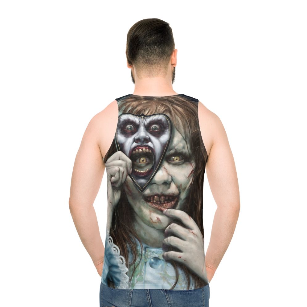 Regan's Exorcist Unisex Horror Movie Tank Top - men back