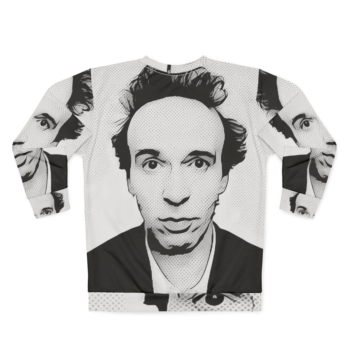 Roberto Benigni Italian Actor Pop Art Portrait Sweatshirt - Back