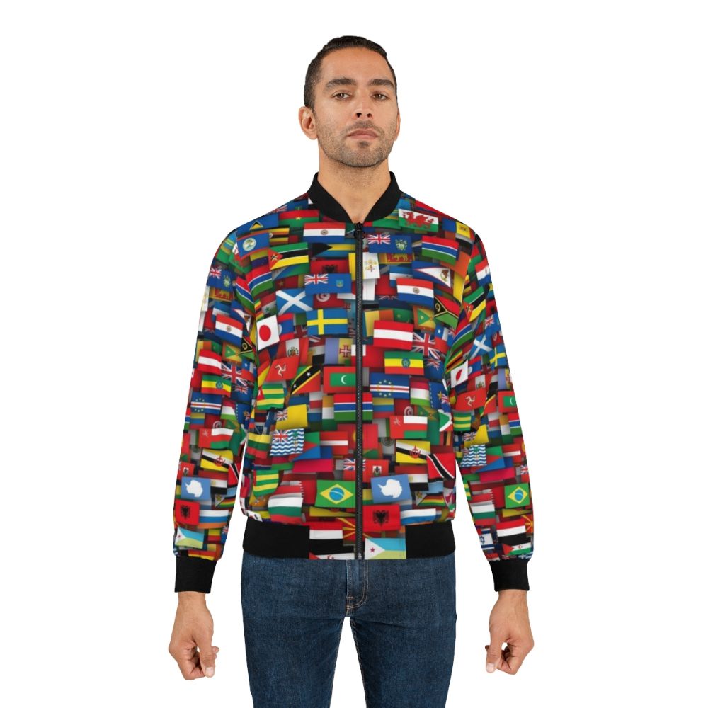 Bomber jacket with flags of all countries of the world - Lifestyle