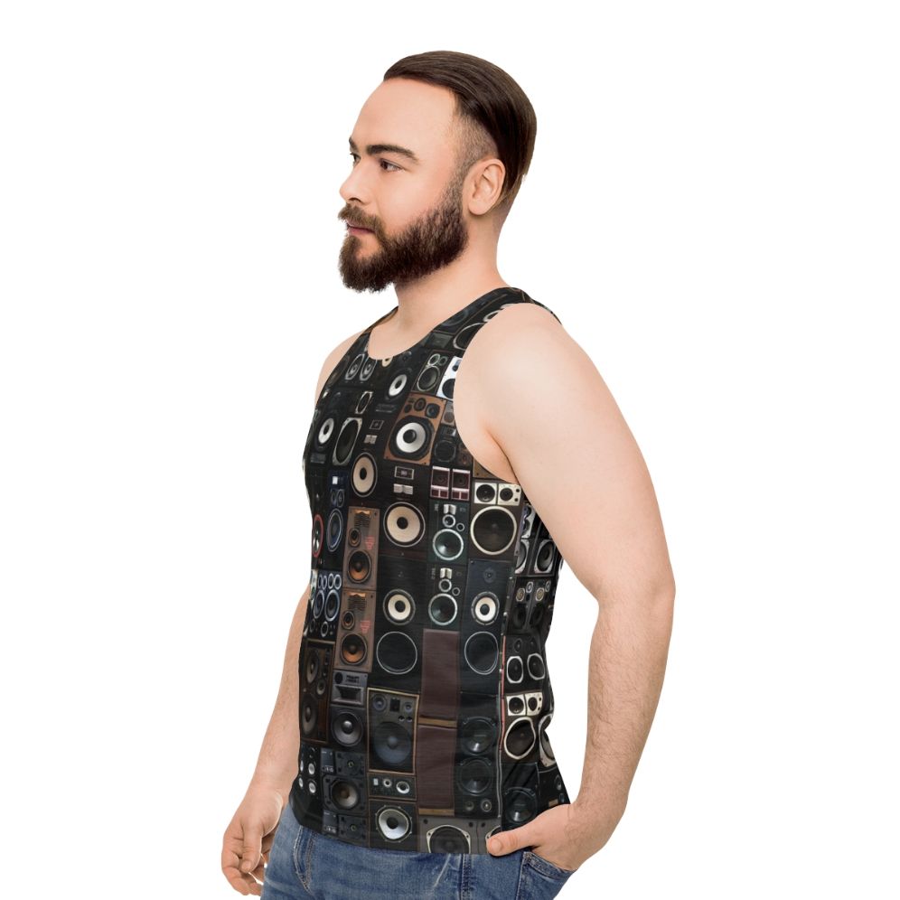 Vintage Speakers Unisex Tank Top - men side