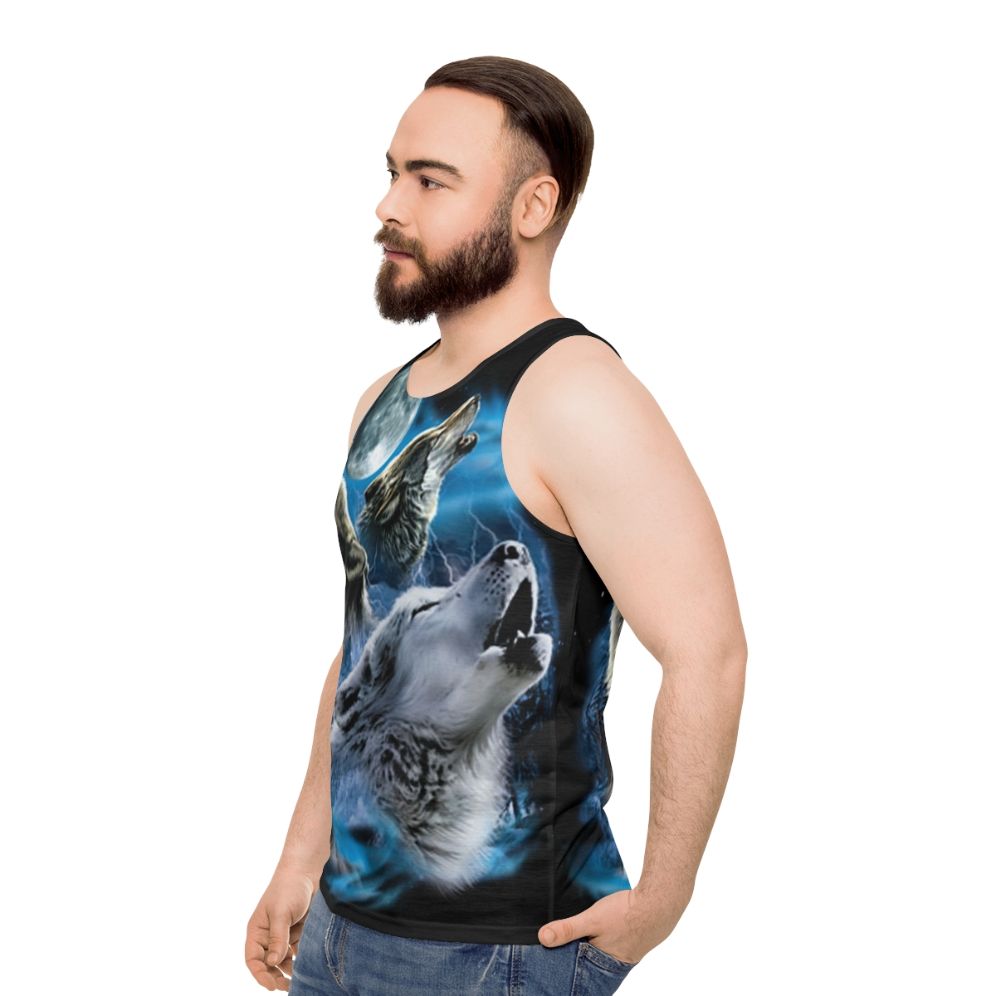 Wolf Family Unisex Tank Top - men side