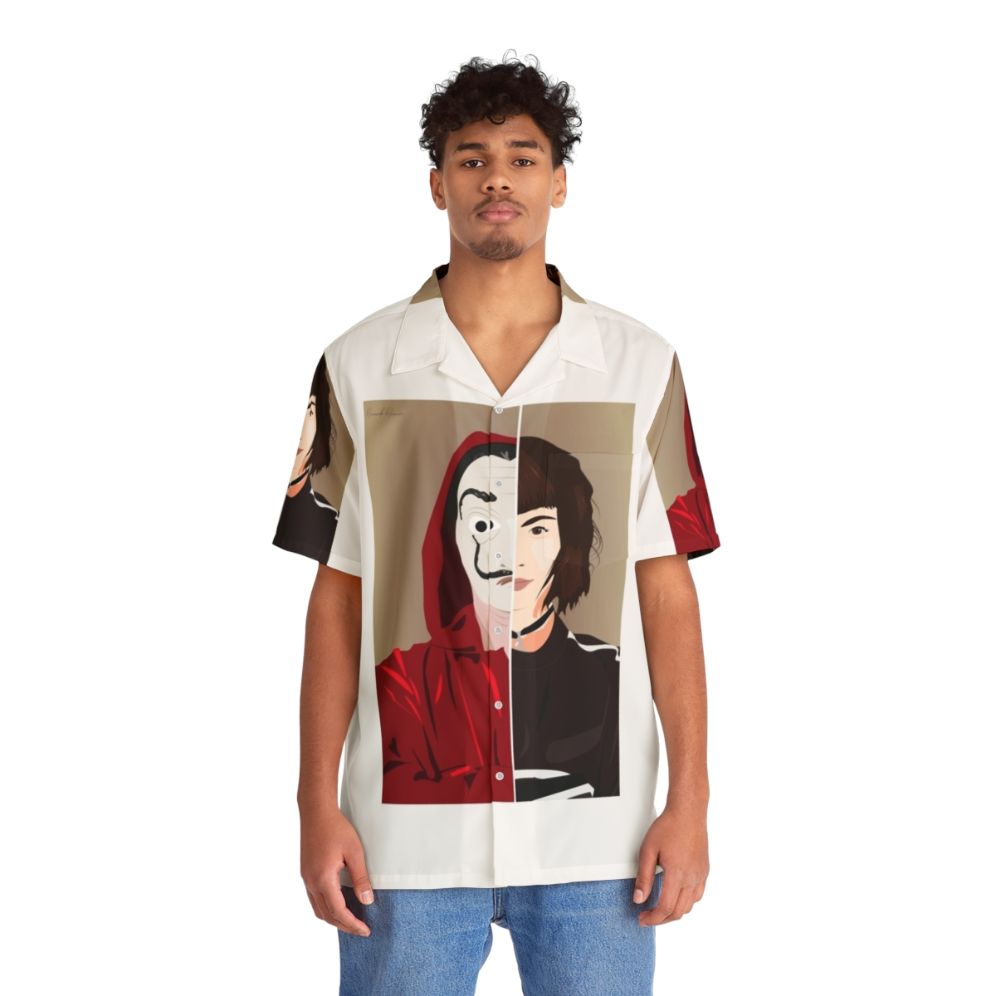 Tokyo Money Heist La Casa De Papel Hawaiian Shirt with Netflix Dali Design - People Front