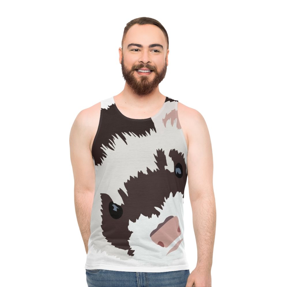 Ferret Head Unisex Tank Top - men