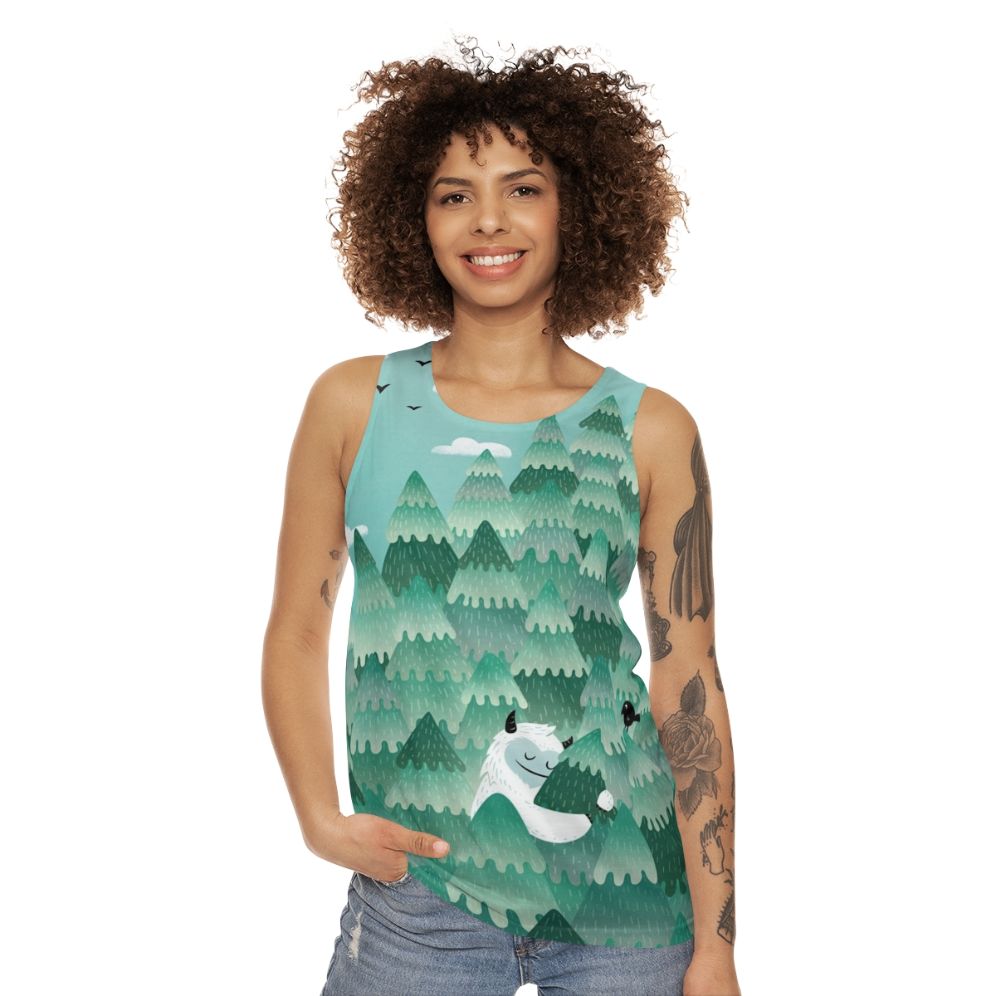 Tree hugger nature inspired unisex tank top - women