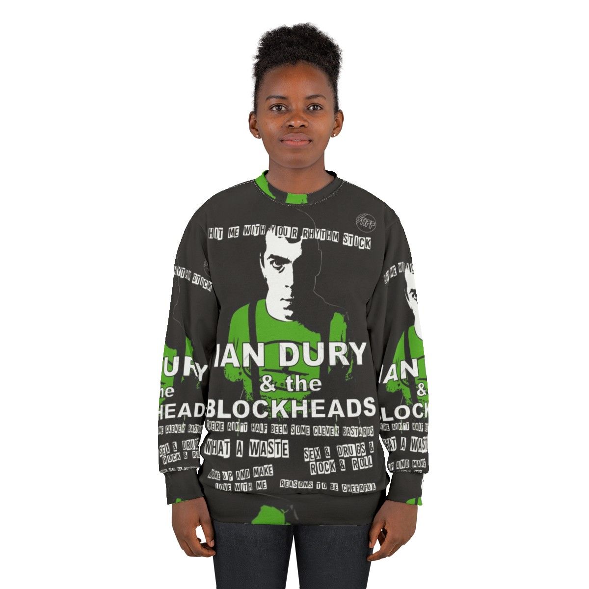 Ian Dury and The Blockheads Vintage Punk Rock Sweatshirt - women