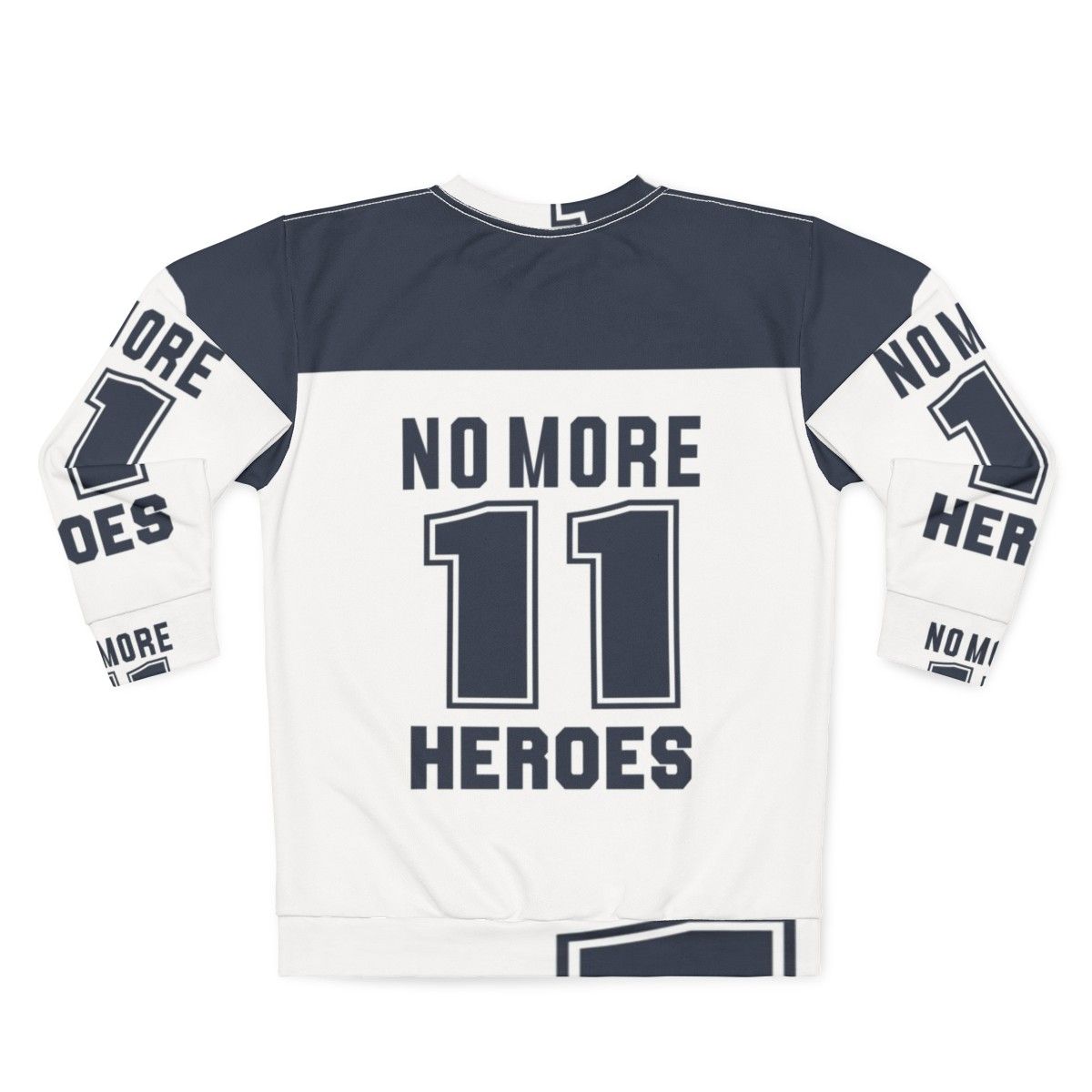 Dark Blue No More Heroes Sweatshirt - Back