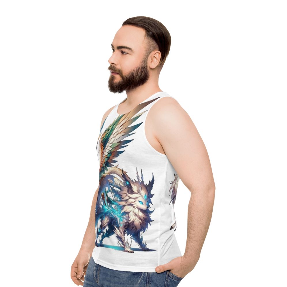 Legendary animals and mythological creatures unisex tank top - men side