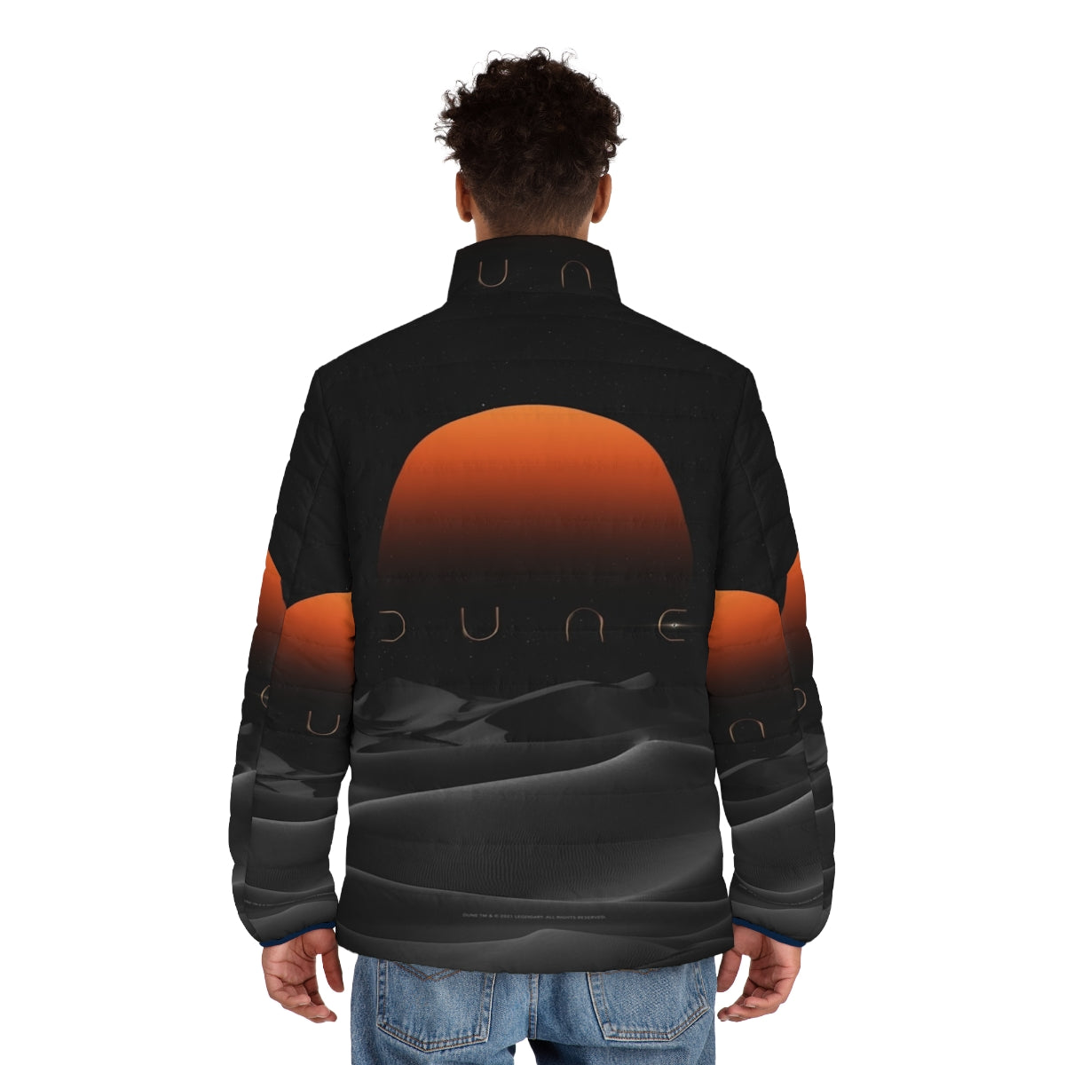 Dune Sunset Puffer Jacket - Officially Licensed Dune 2020 Merchandise - men back