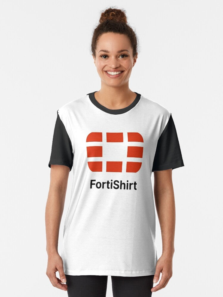 Fortinet FortiShirt Graphic T-Shirt with Cybersecurity Design - Women