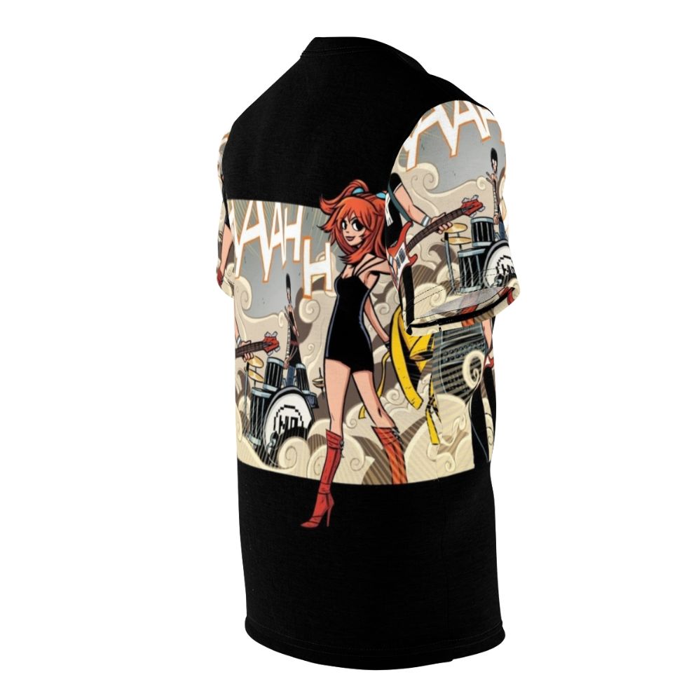 Graphic tee featuring the band The Clash at Demonhead from the Scott Pilgrim series - men right