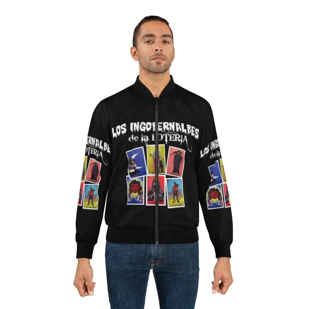 "Los Ingobernables de Japon (LIJ) Bomber Jacket with NJPW pro wrestling graphics and designs" - Lifestyle