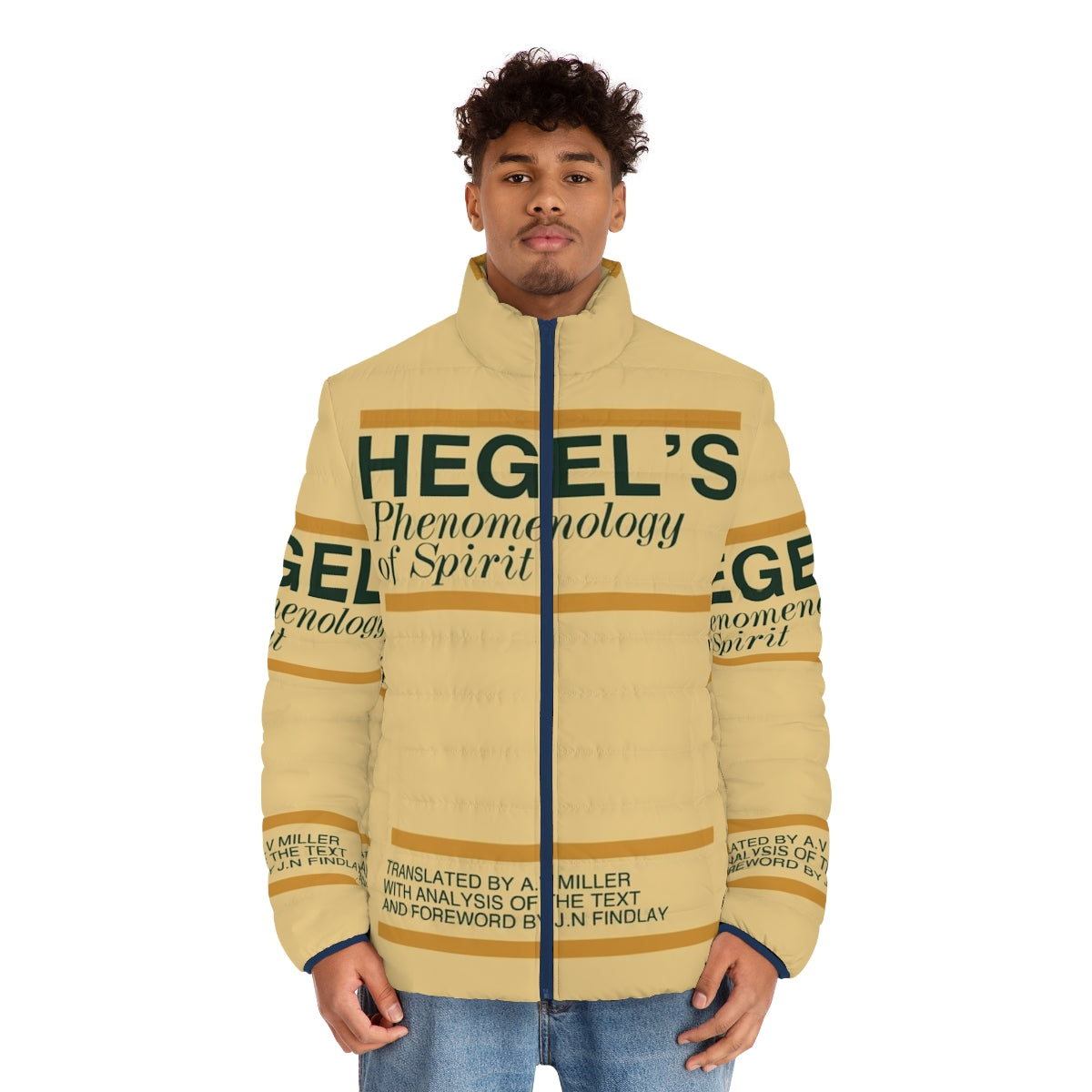 Hegel's Phenomenology of Spirit Puffer Jacket - men front