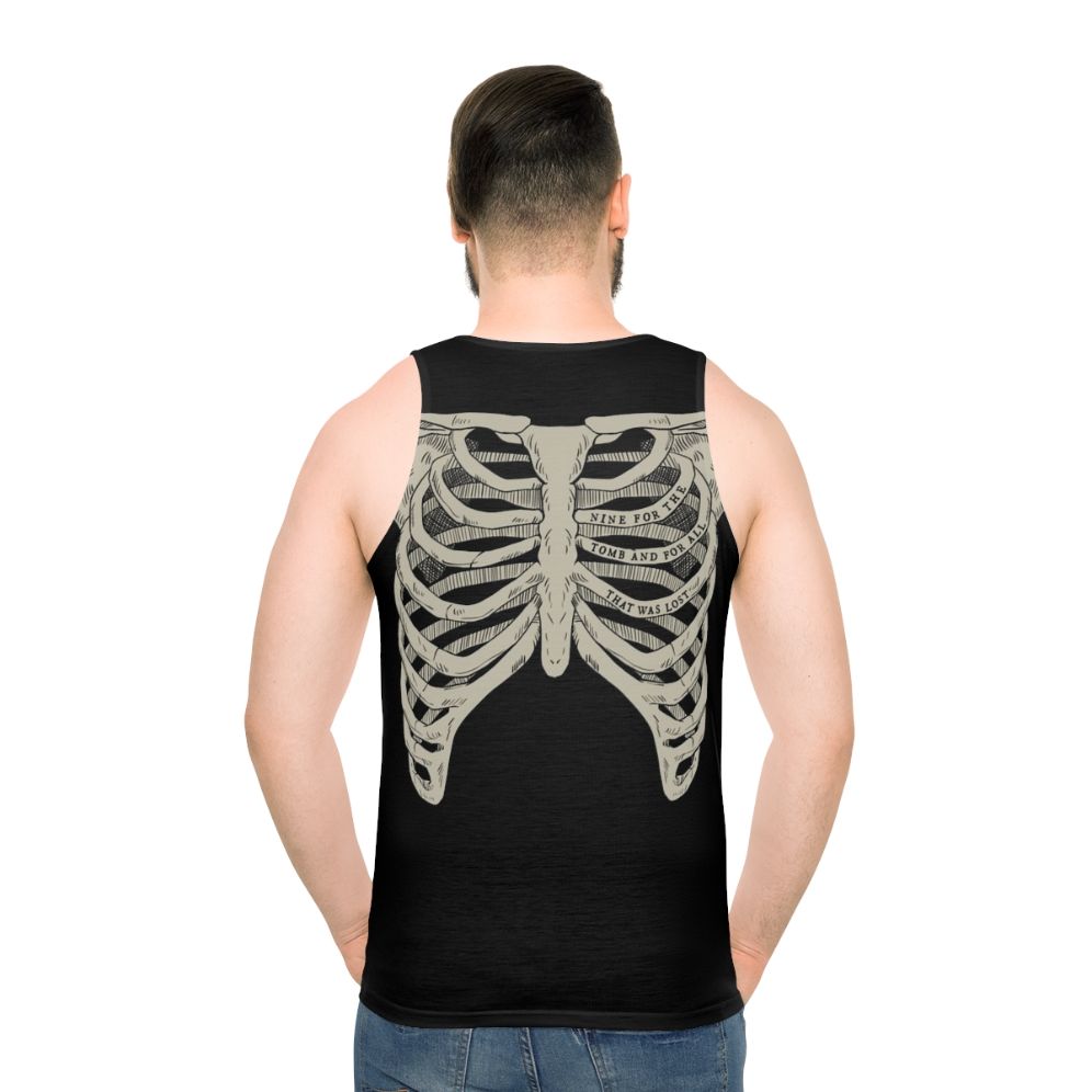 Locked Tomb Ribcage Unisex Skeleton Tank Top - men back