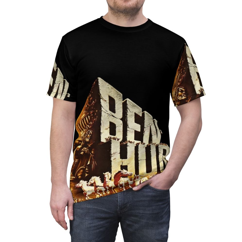 Vintage-inspired Ben Hur graphic t-shirt with a modern, creative design - men front